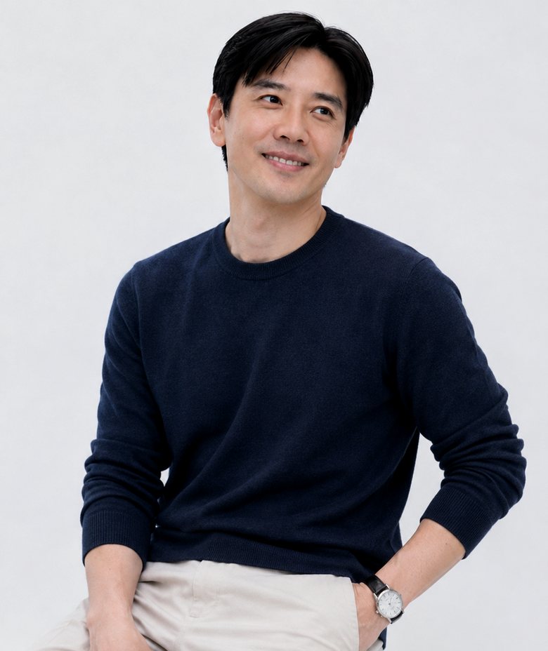 Ivan Teh, technology innovator, photographed in a light studio setting