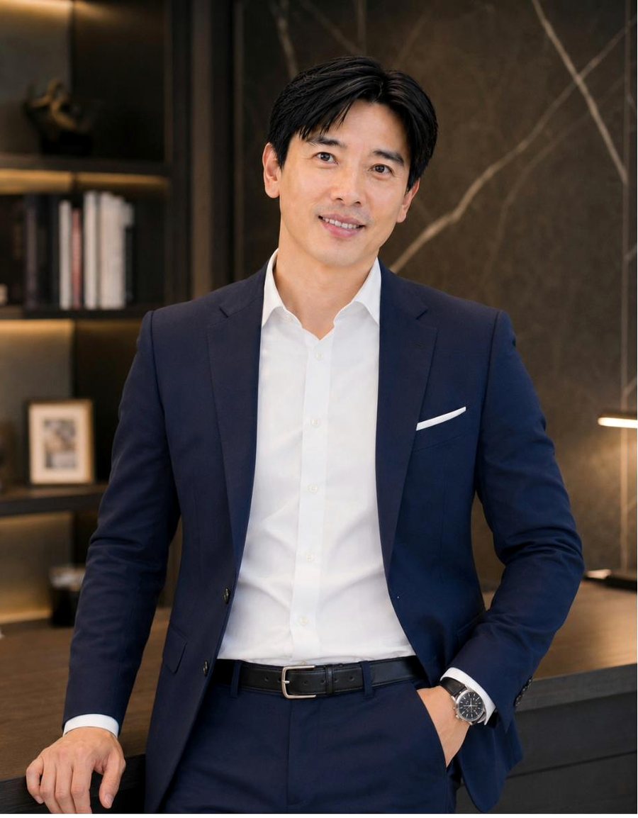 Ivan Teh photographed in his study for press and media coverage